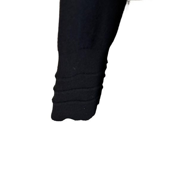 Lululemon Black Cotton Cashmere Wrap Sweater NO BELT Sz 10 - Picture 5 of 9
